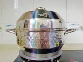 20分钟（全程开大火蒸）或者高压锅上汽后蒸13分钟。