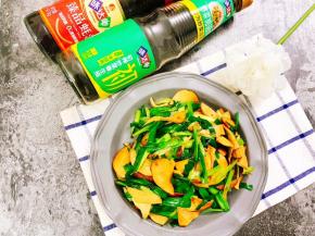 韭菜炒素鸡完成