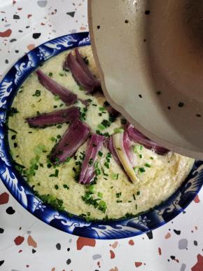 淋在蒸好的蛋上！