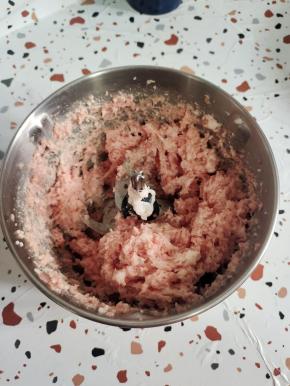 打成肉糜的状态即可！