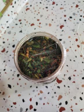 用保鲜膜封口！