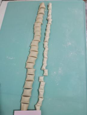 分成大小均匀的面剂子！