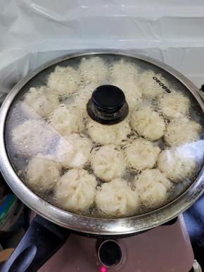 水开，上锅蒸15分钟即可！