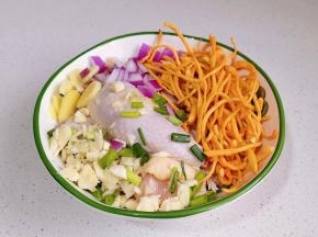 所有食材混合。