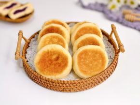 奶香紫薯发面饼就完成啦！
