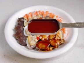 再倒入冷泡海鲜汁就好啦！