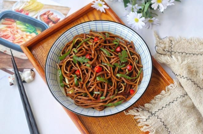 青椒黑豆丝
