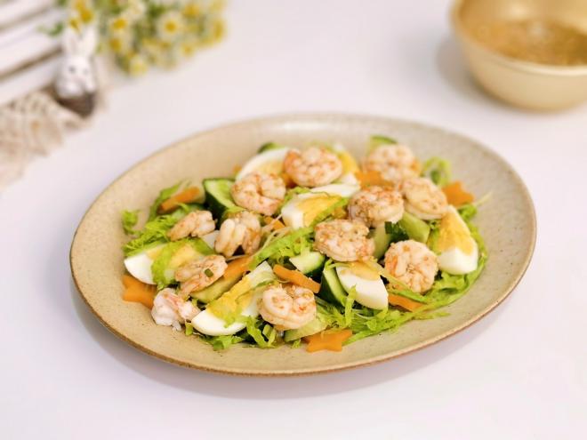 低脂虾仁时蔬沙拉