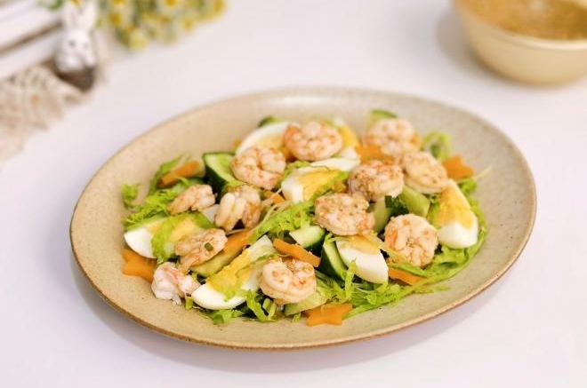 低脂虾仁时蔬沙拉