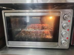 大烤箱的好处就提现出来了，可以同时烤两盘，还受热均匀！