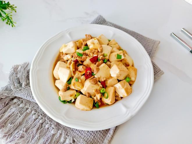 家常肉末豆腐