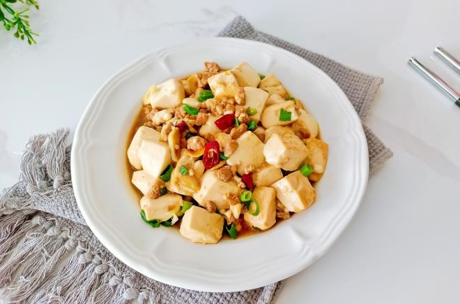 家常肉末豆腐