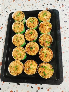 刚烤好的蛋糕，特别的香！