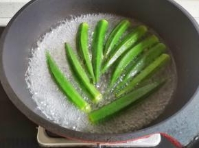 秋葵焯水，