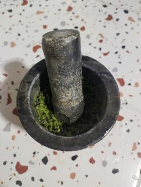 捣碎！成泥状！