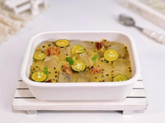 青柠百香果桂花凉粉