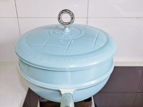 盖上帝伯朗氧吧锅，蒸5-6分钟即可。