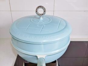 盖上帝伯朗氧吧锅，蒸5-6分钟即可。