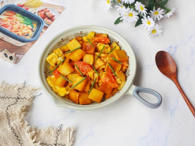 茄香鱼豆腐炒鸡蛋