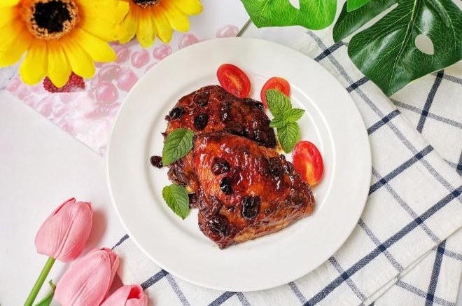 蔓越莓烤鸡大腿