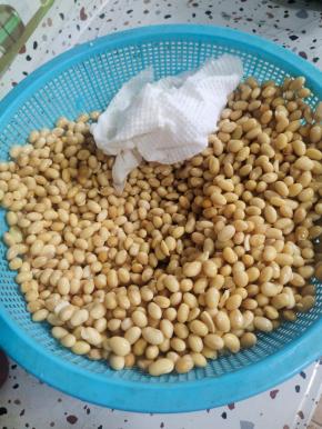 捞出控干水分，再用厨房纸巾或者洗脸巾把水分擦干！