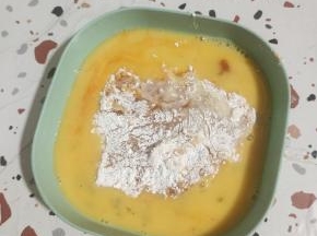 再次裹一层蛋液！