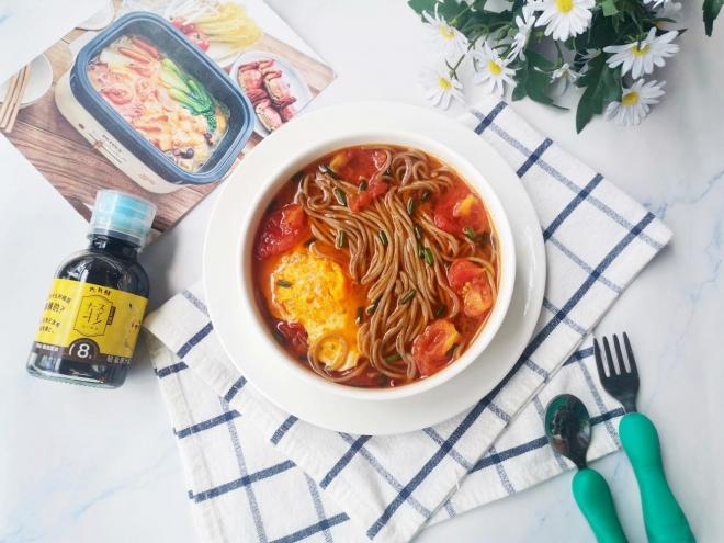 番茄鸡蛋荞麦面