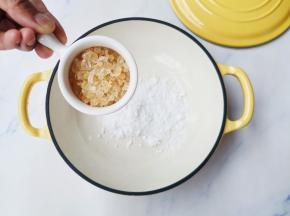 冰糖煮开，