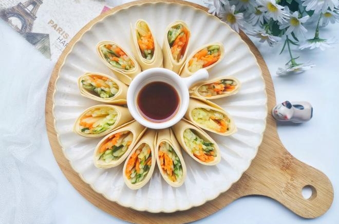 三丝豆皮卷