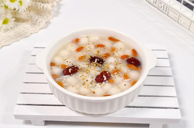 桂花酒酿糯米小圆子