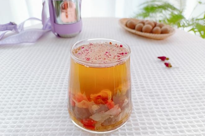 红参桂圆玫瑰养颜茶